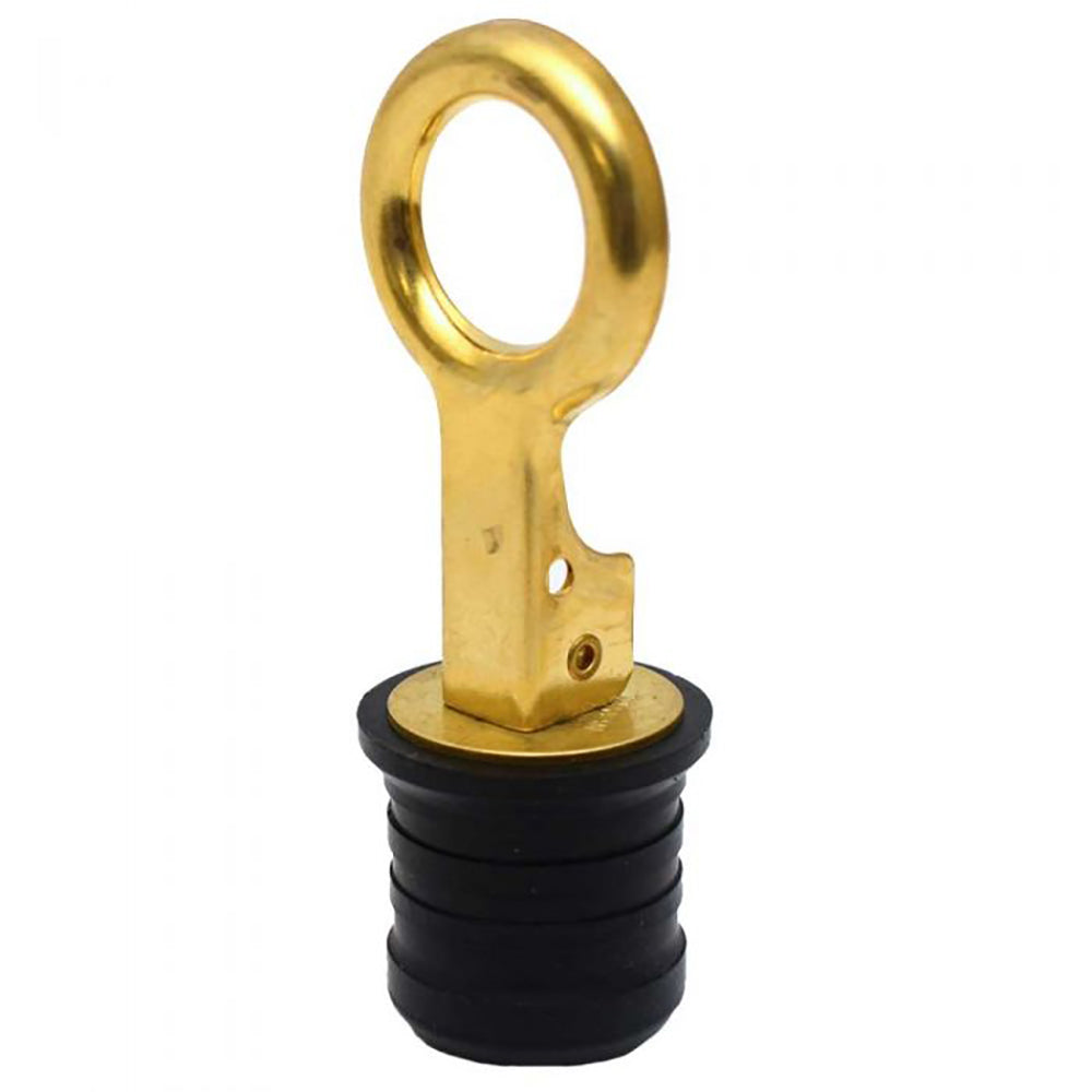 Sea-Dog 520072-1 Brass Snap Handle Drain Plug 1-1/4"" Image 1