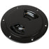 Sea-Dog 336345-1 Quarter-Turn Smooth Deck Plate Internal Collar Black 4"" Image 1