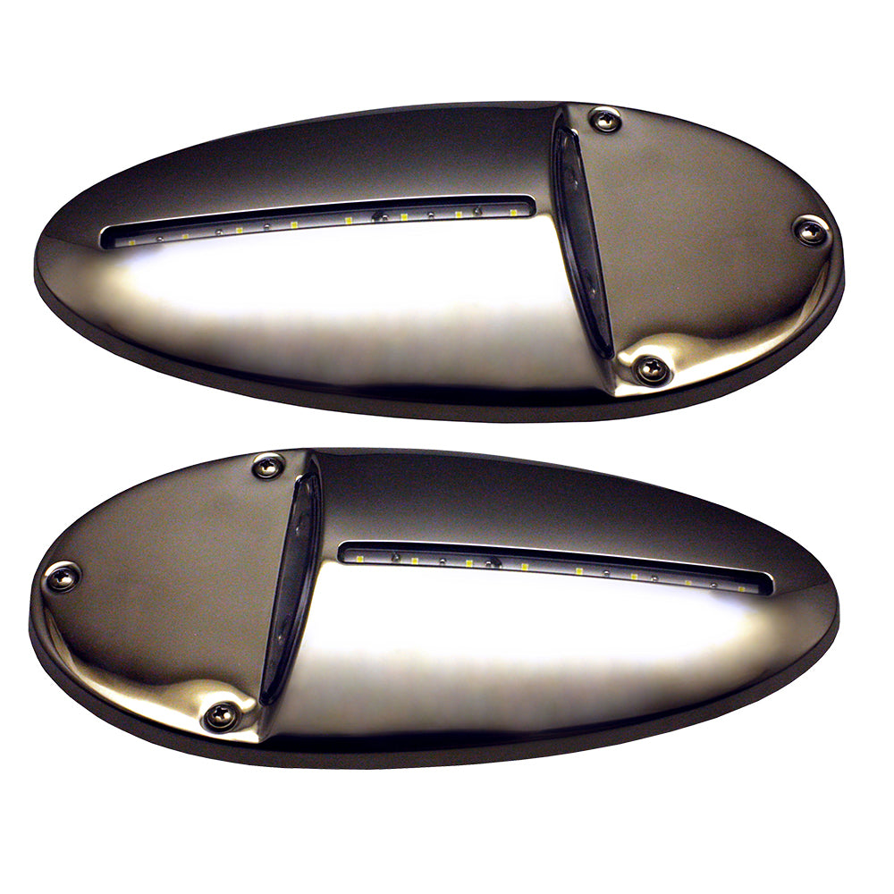 Innovative Lighting 585-0220-7 Led Docking Light- Mirrored Stainless Steel Pair Image 1