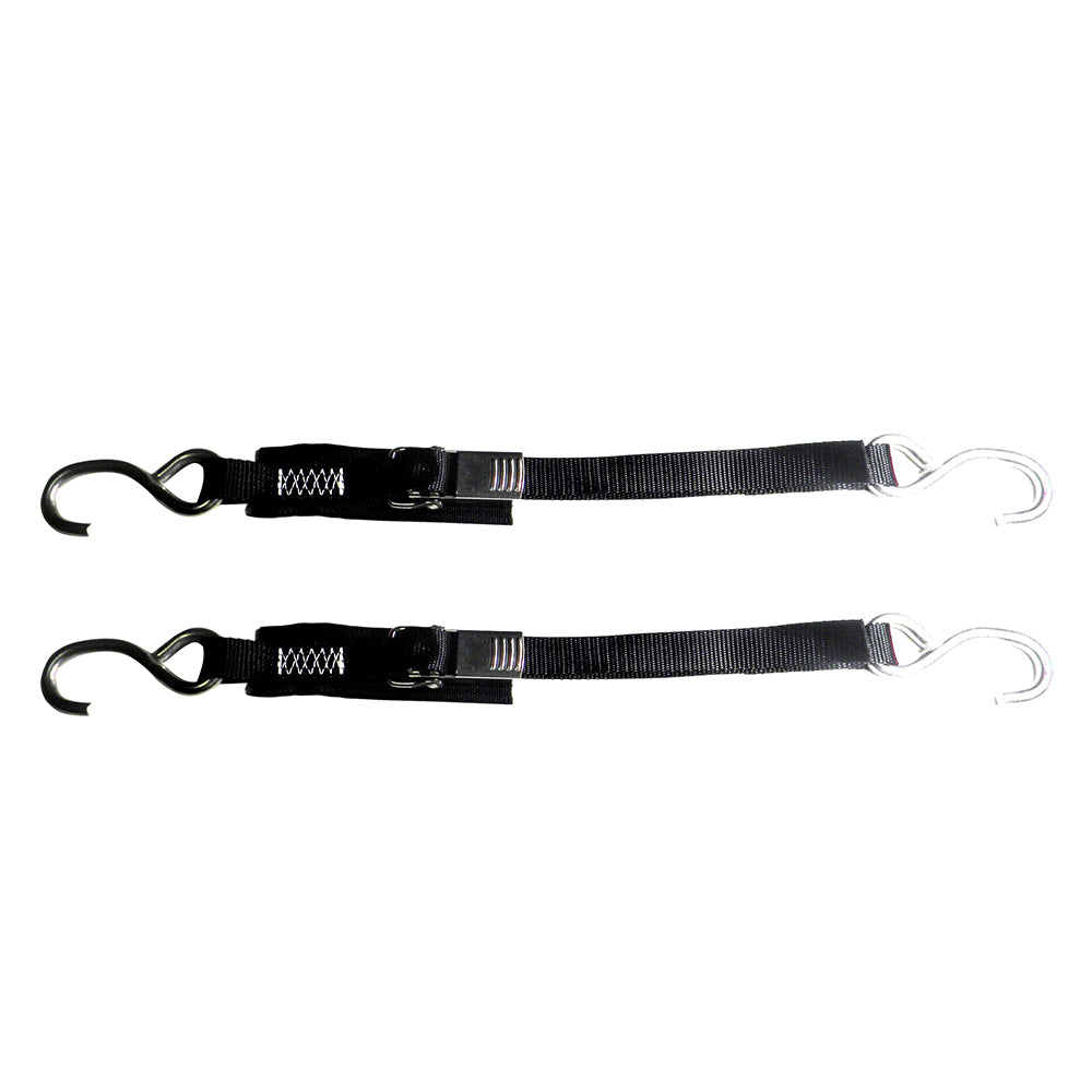 Rod Saver Ss1Qrtd4 Stainless Steel Quick Release Transom Tie-Down 1" X 4' Pair Image 1