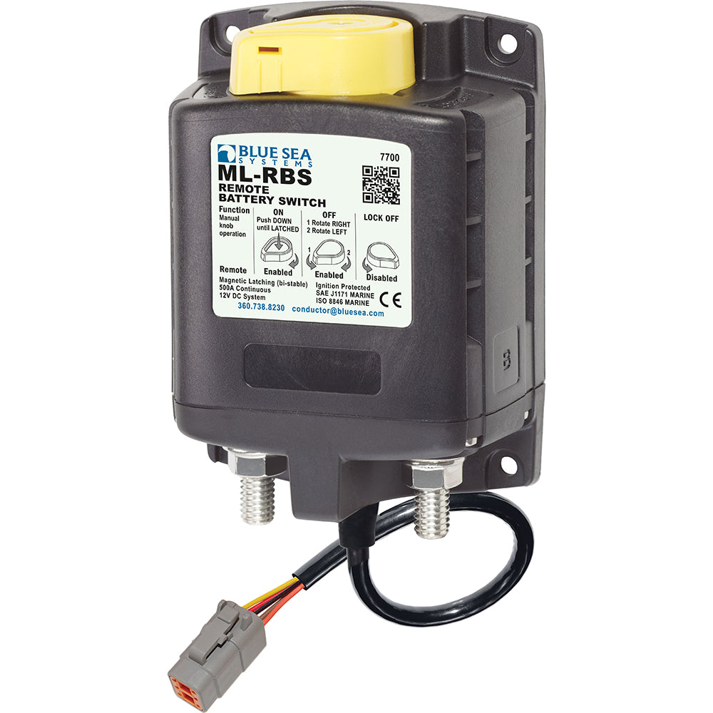 Blue Sea Systems 7700100 7700200 Ml Solenoid 12V 500A Manual Control And Image 1