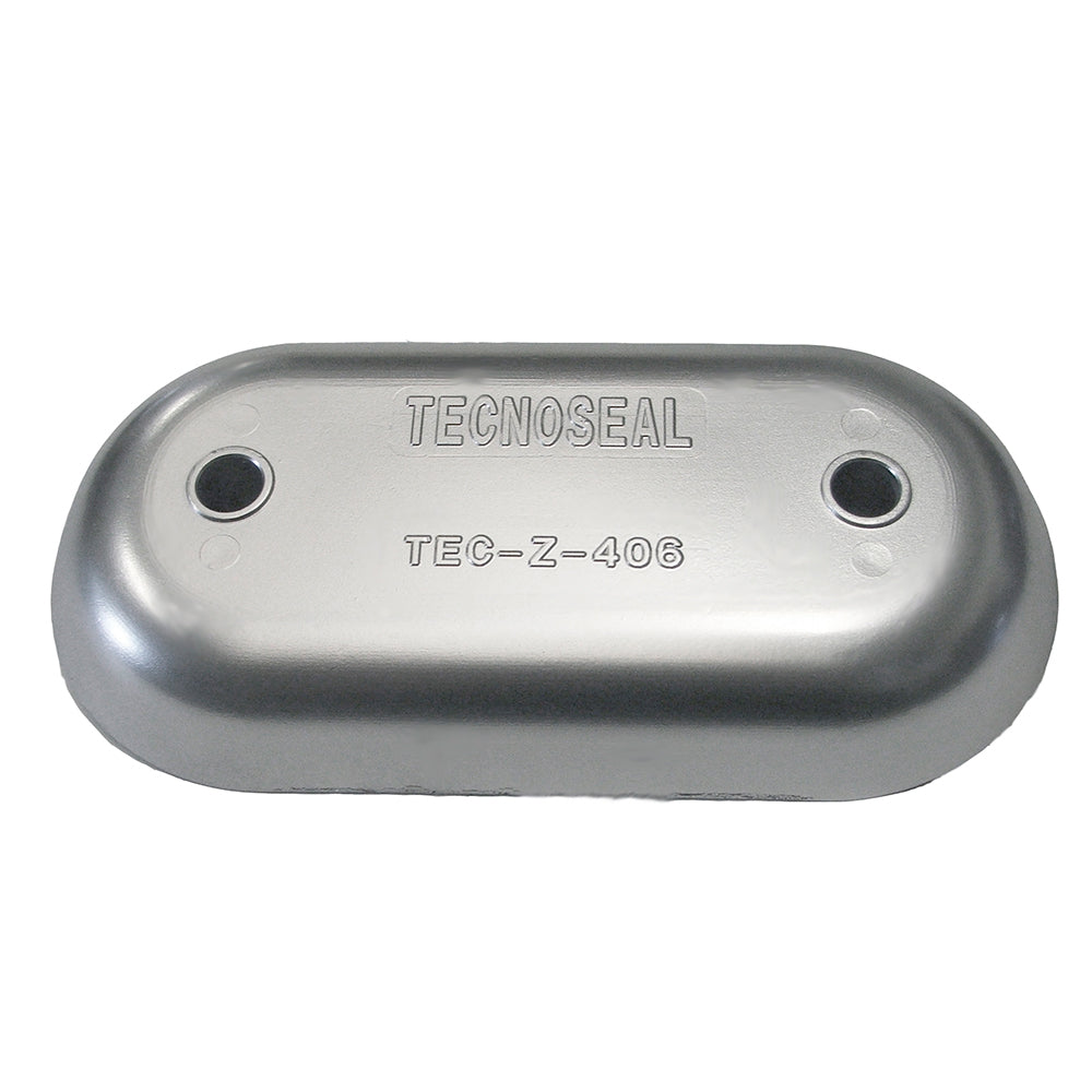 Tecnoseal Tec-Z-406Mg Magnesium Hull Plate Anode 8-3/8" X 4-1/32" 1-1/16"" Image 1