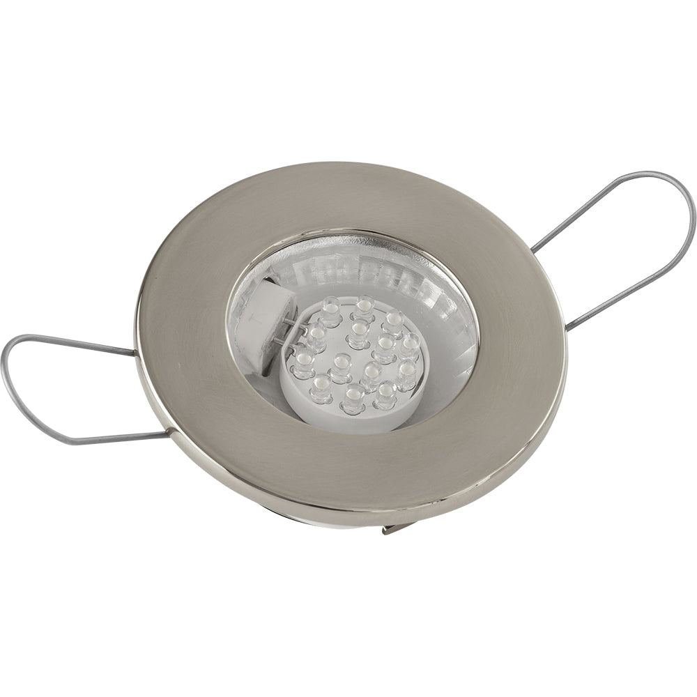 Sea-Dog 404230-3 Led Overhead Light Brushed Finish 60 Lumens Clear Lens Stamped Image 1