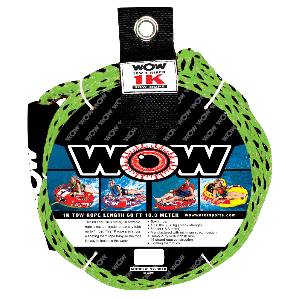 Wow Watersports 17-3010 1K 60' Tow Rope Image 1