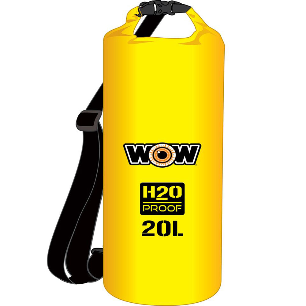 Wow Watersports 18-5080Y H2O Proof Dry Bag Yellow 20 Liter Image 1