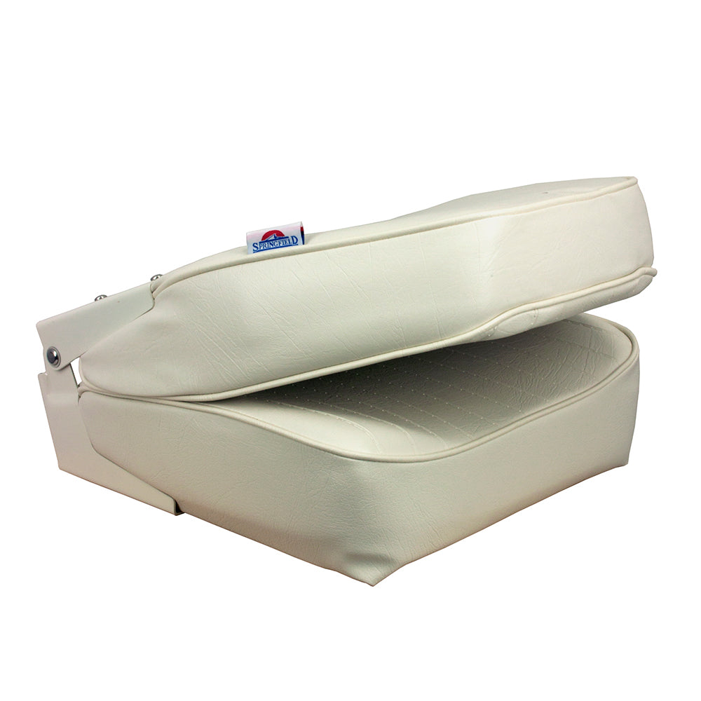 Springfield Marine 1040649 High Back Folding Seat White