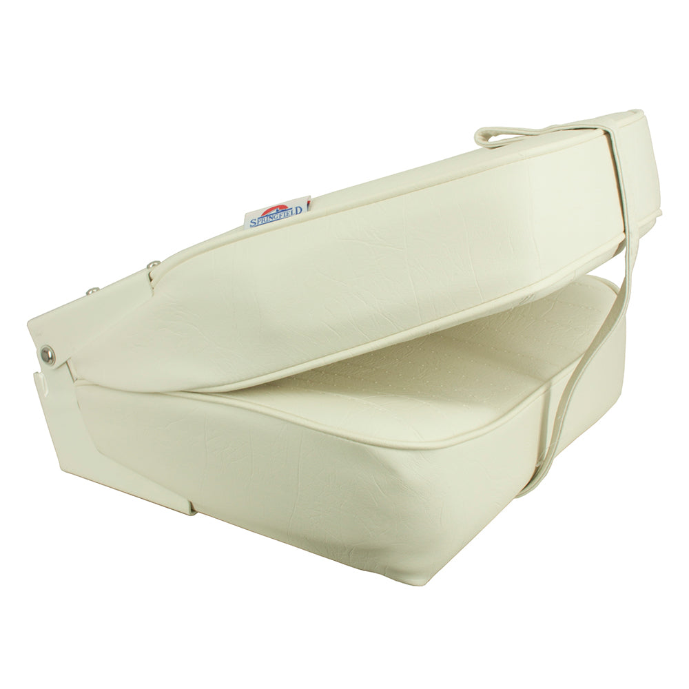 Springfield Marine 1040649 High Back Folding Seat White