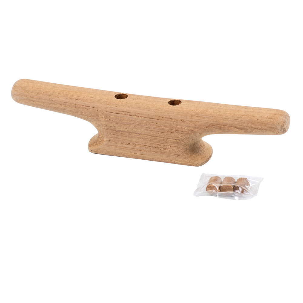 Whitecap 60402 8" Teak Cleat - Stylish Hook or Drawer Pull