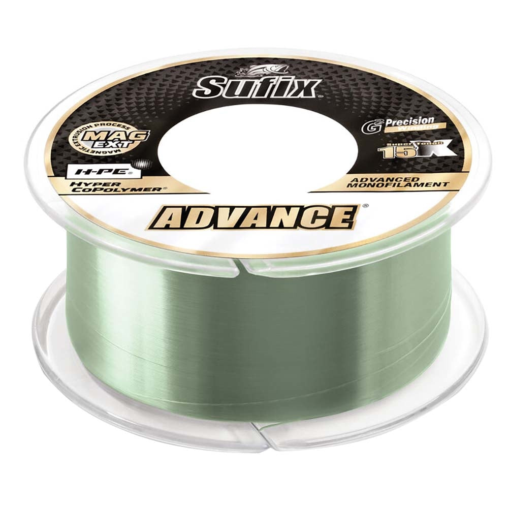 Sufix 604-117G Advance Monofilament 17Lb Low-Vis Green 330 Yds Image 1