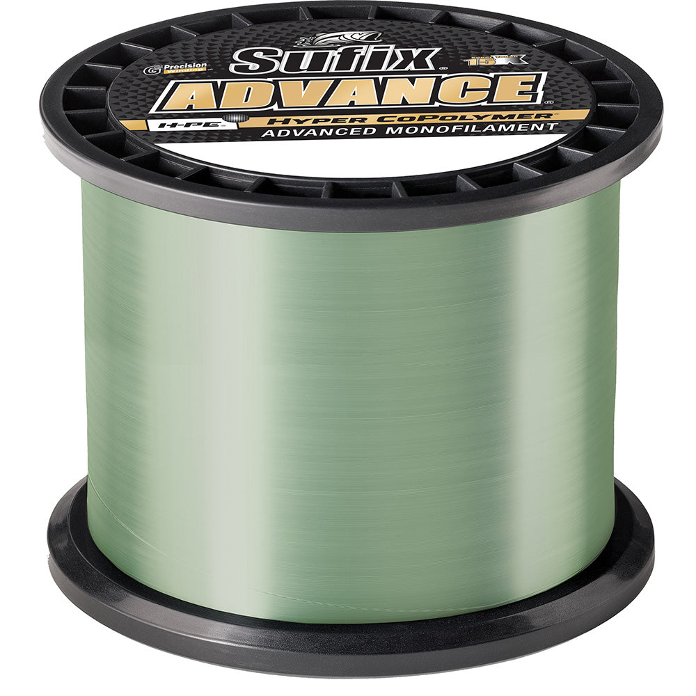 Sufix 604-1012G Advance Monofilament 12Lb Low-Vis Green 1200 Yds Image 1