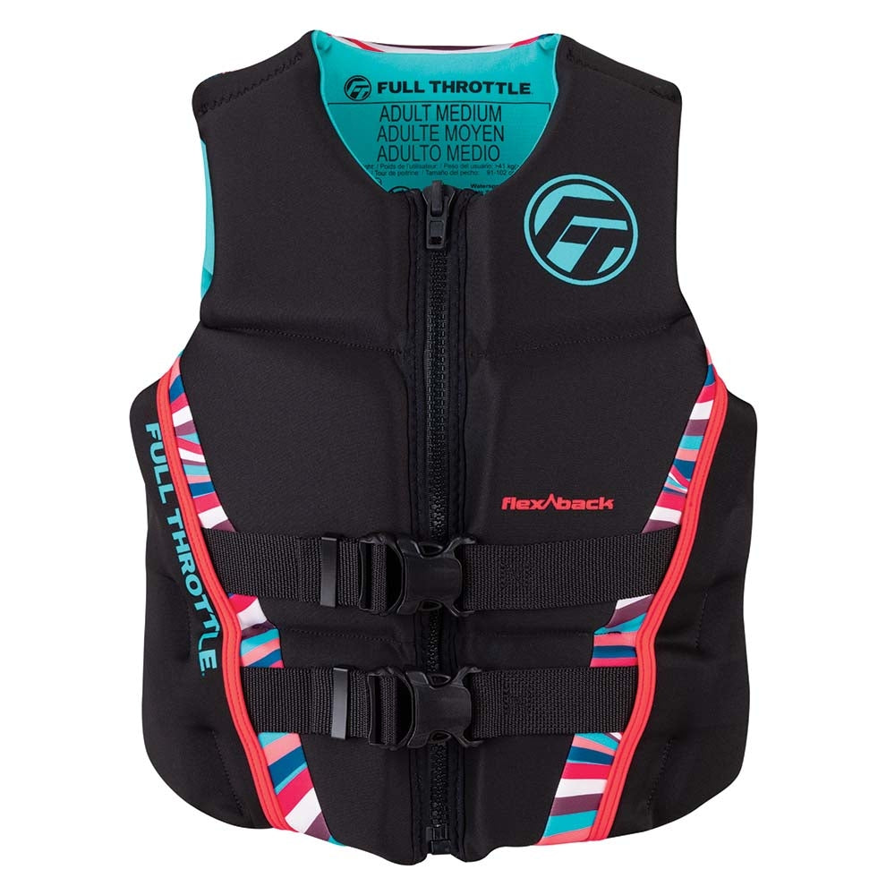 Full Throttle 142500-105-810-22 Women'S Rapid-Dry Flex-Back Life Jacket Xs Pnk Image 1