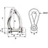 Wichard Marine 01222 Self-Locking Twisted Shackle Diameter 5Mm 3/16""