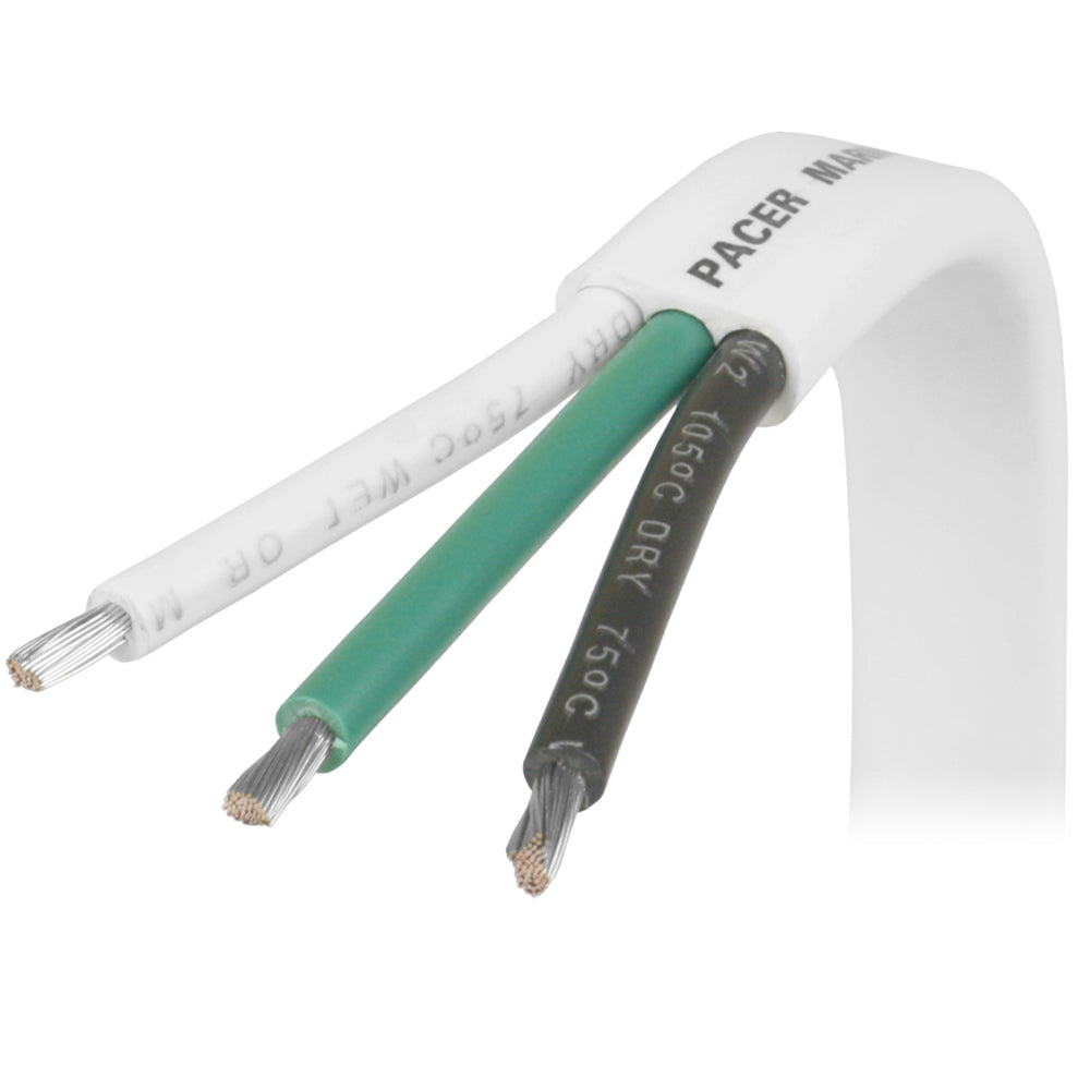 Pacer Group W12/3-100 12/3 Awg Triplex Cable Black/Green/White 100' Image 1