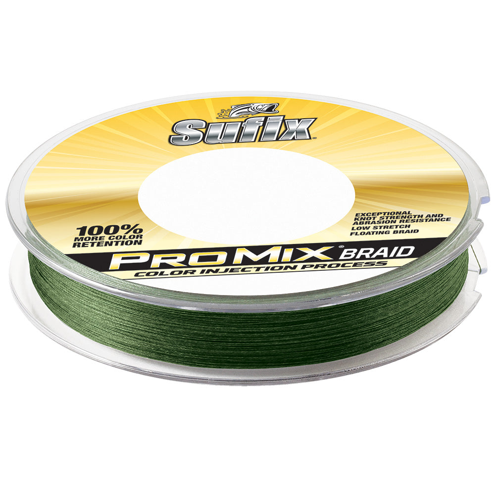 Sufix 630-115G Promix Braid 15 Lb Low-Vis Green 300 Yds Image 1