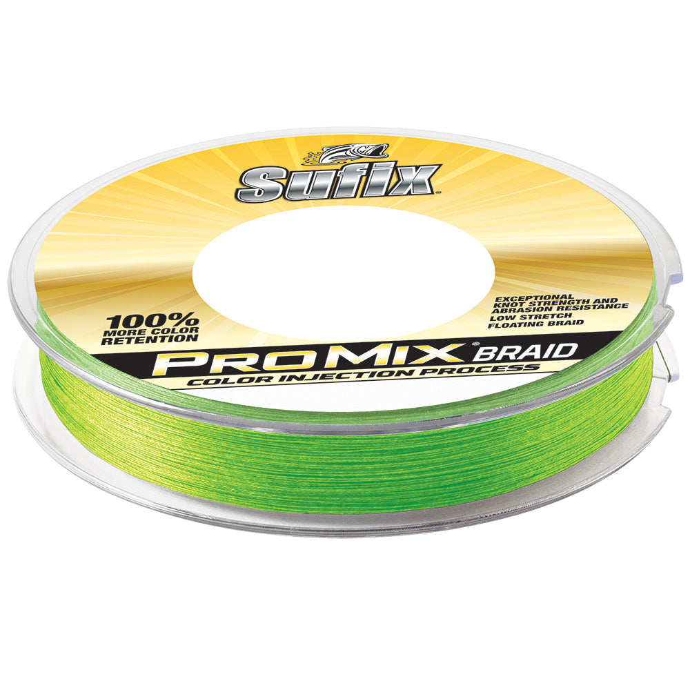 Sufix 630-115L Promix Braid 15Lb Neon Lime 300 Yds Image 1