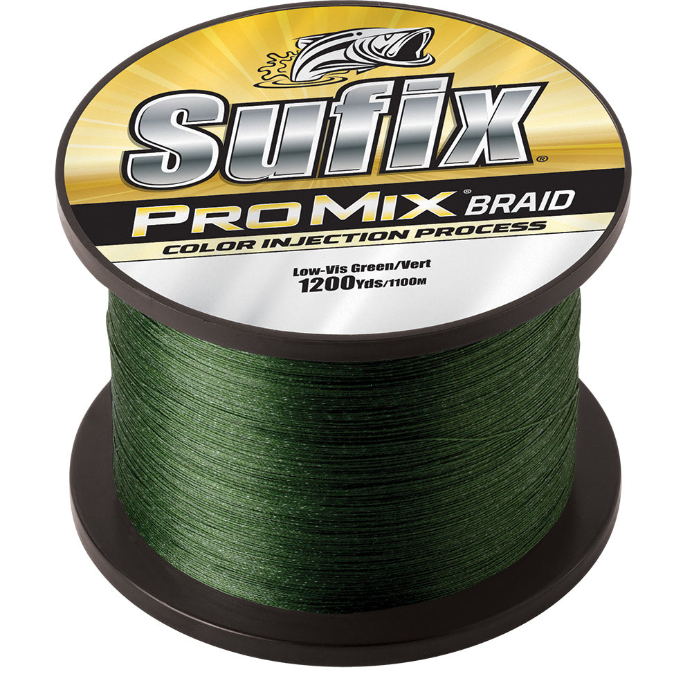 Sufix 630-310G Promix Braid 10Lb Low-Vis Green 1200 Yds Image 1