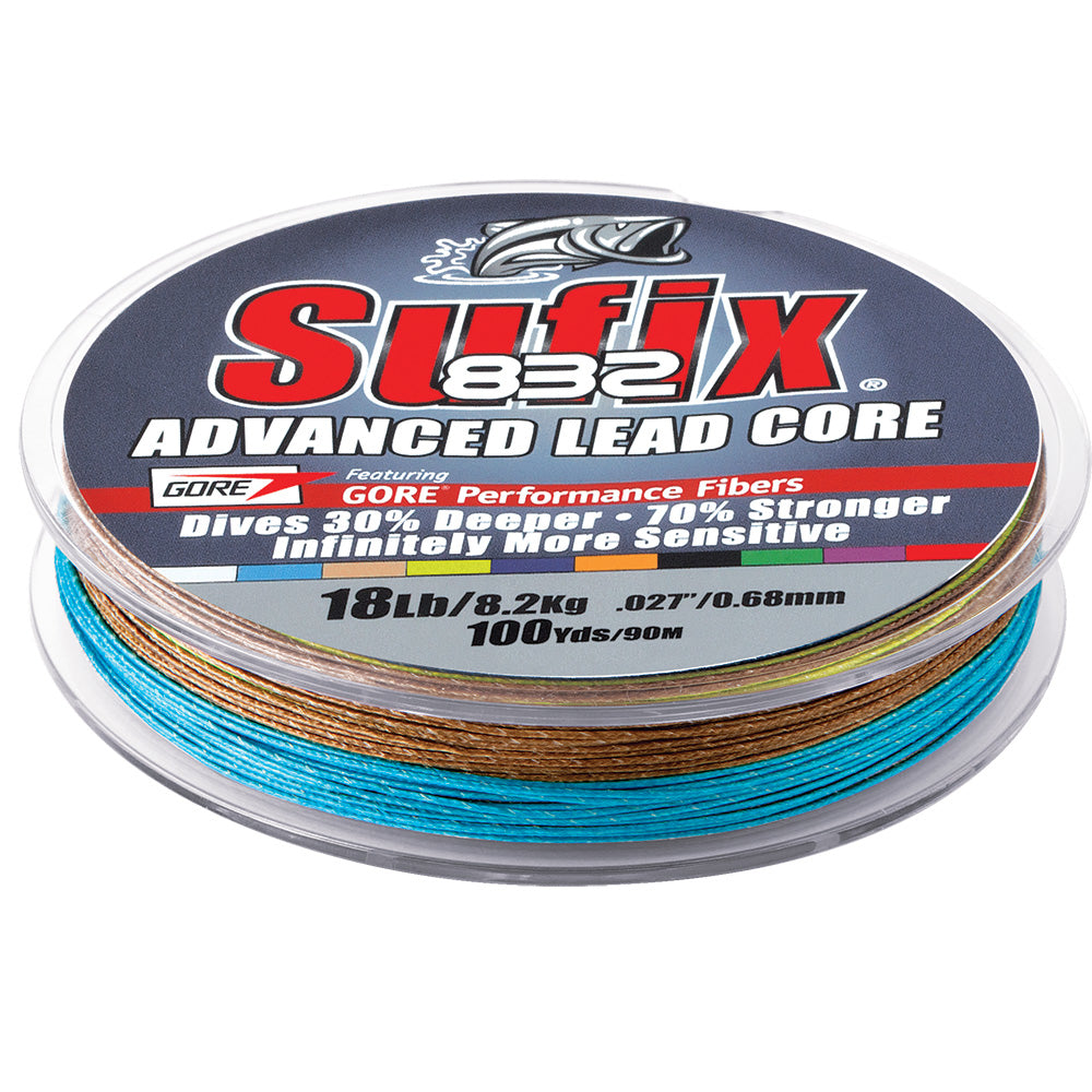 Sufix 658-112Mc 832 Advanced Lead Core 12Lb 10-Color Metered 100 Yds Image 1