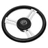 Schmitt And Ongaro Marine Pu085241 Torcello Elite 14" Wheel Black Leather Cap Image 1