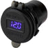 Sea-Dog 426518-1 Round Usb And Usb-C Power Socket Hidden Voltmeter