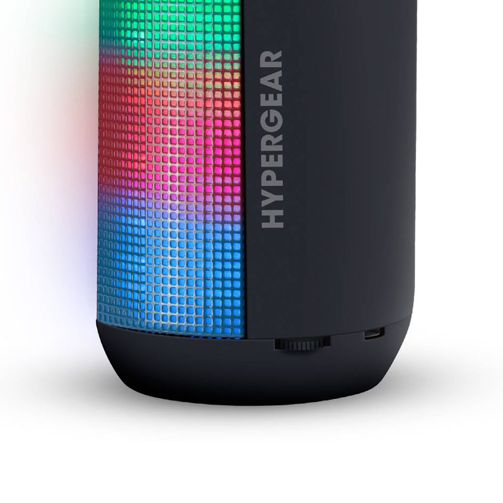 HyperGear BT15077 Hg Rave Mini Wireless Led Speaker Black