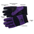 Cummins CMN35113 Women's Mechanic Glove - Purple/Black Synthetic Leather, Anti-Vibration, Anti-Abrasion, Medium