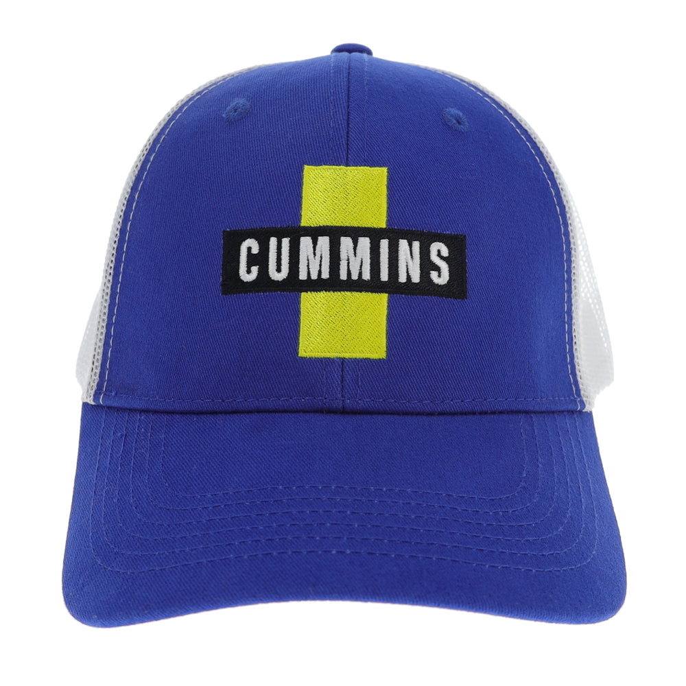 Cummins CMN35190 Vintage Baseball Cap - 1952 Logo Dodge Engine Fan - Blue Mesh Snapback Hat Image 1