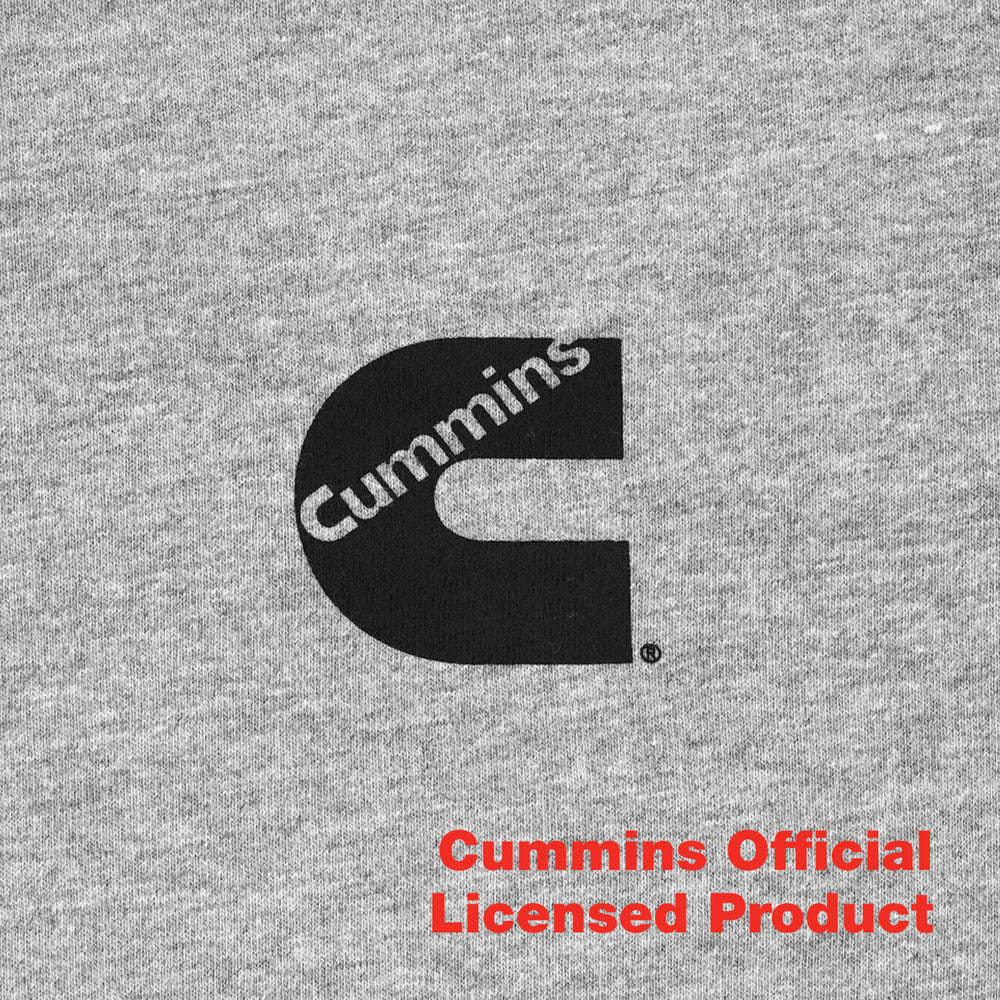 Cummins CMN4752 Unisex T-Shirt Short Sleeve Sport Gray Pocket Tee Small