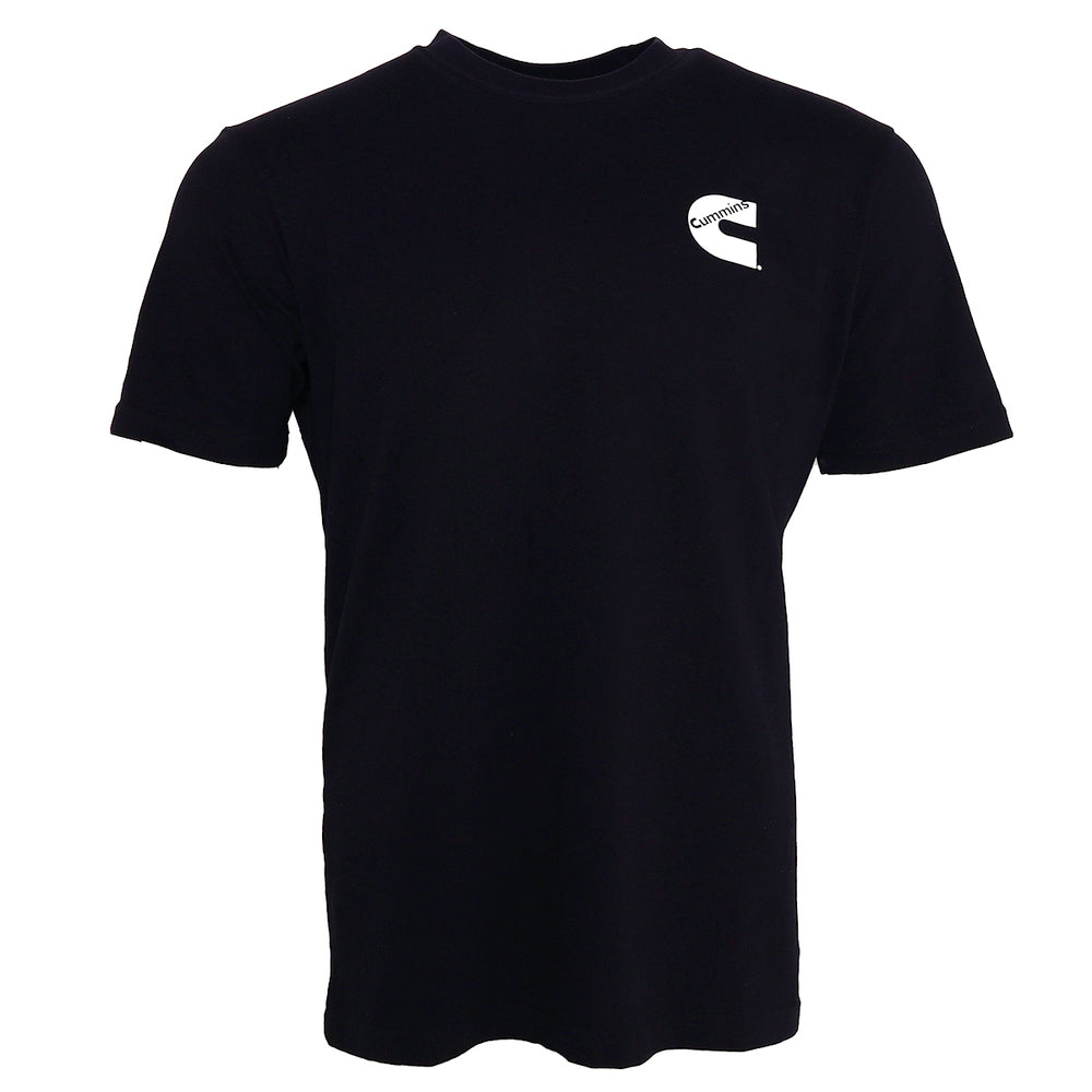 Cummins CMN4761 Unisex T-Shirt Short Sleeve Black Cotton Tagless Tee Large Image 1