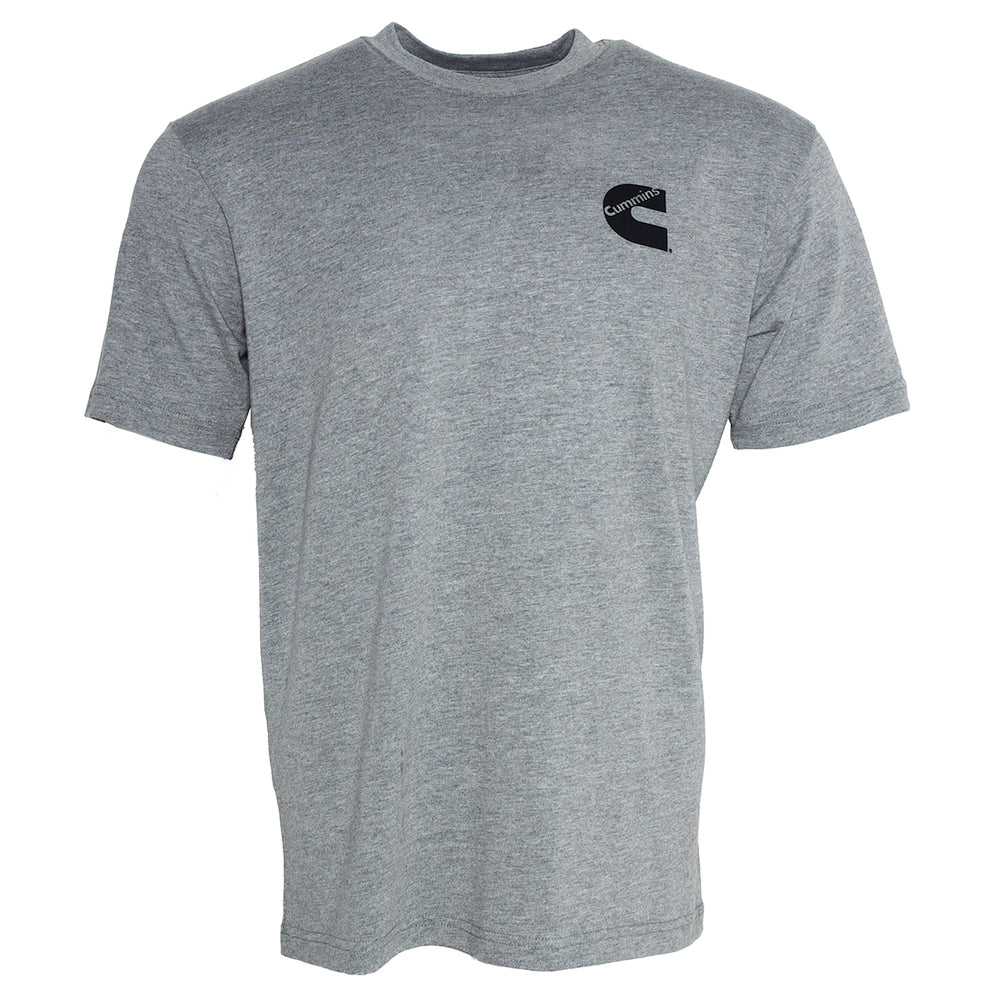 Cummins CMN4766 Unisex T-Shirt Short Sleeve Sport Gray Cotton Blend Tagless Tee  Image 1