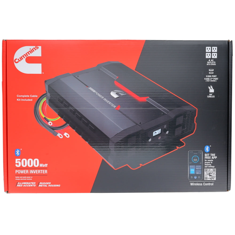 Cummins CMN5000W 5000 Watt Power Inverter Modified Sine Wave Car 12V To 110 Vol