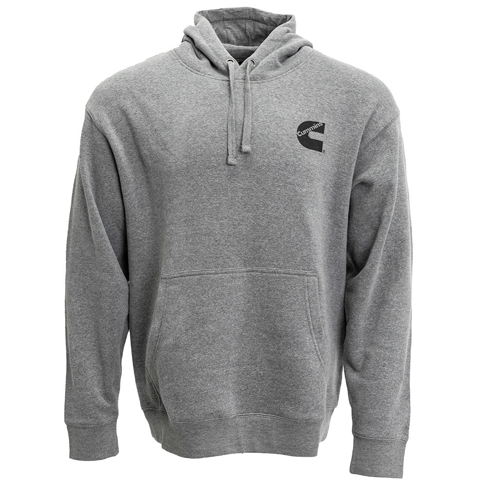 Cummins CMN5001 Unisex Fleece Pullover Hoodie Sweatshirt Gray In Comfortable Image 1