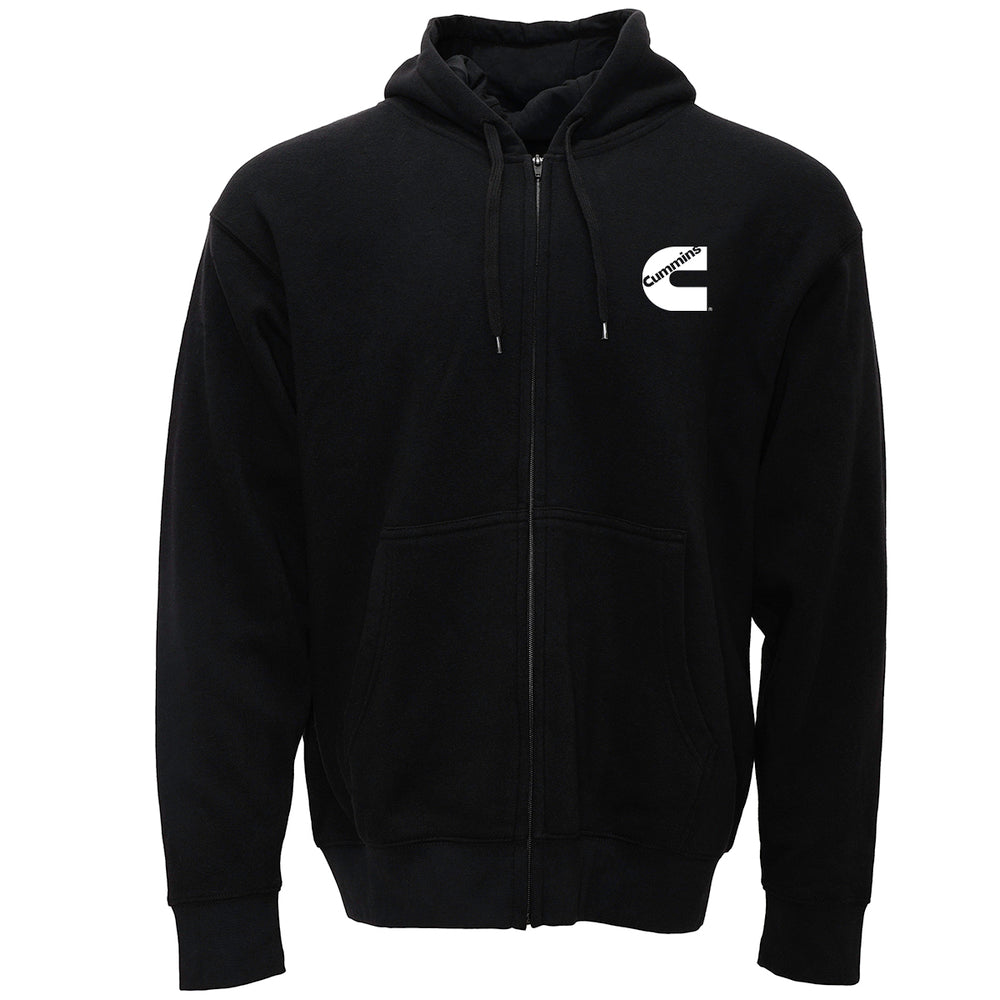 Cummins CMN5008 Unisex Fleece Full Zip Hoodie 100 Percent Cotton Sweatshirt Image 1