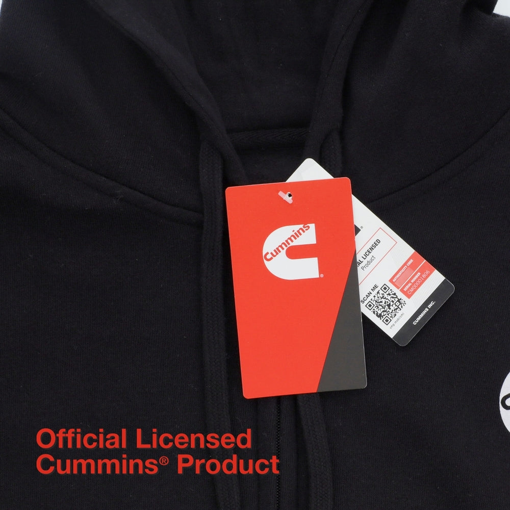 Cummins Cmn5010 Unisex Fleece Full Zip Hoodie 100% Cotton Sweatshirt