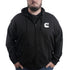 Cummins Cmn5010 Unisex Fleece Full Zip Hoodie 100% Cotton Sweatshirt