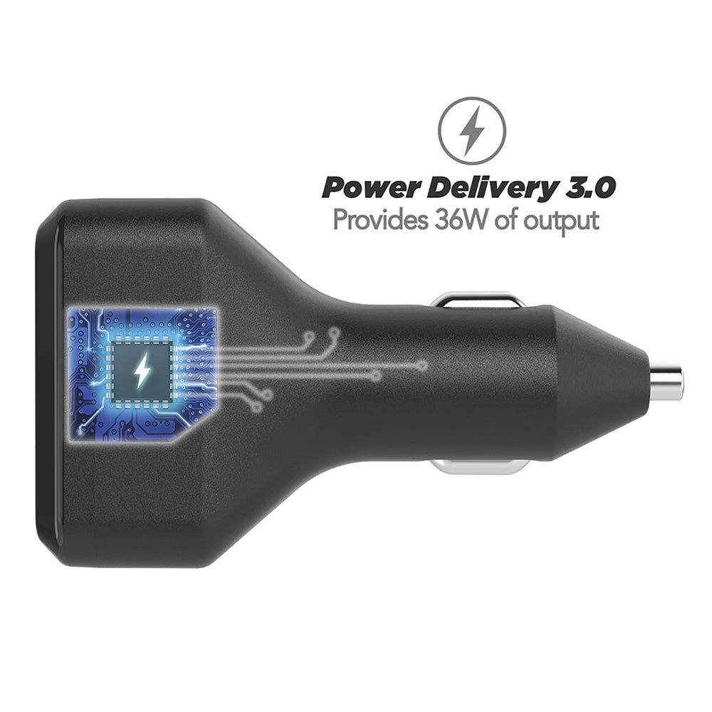 Scosche CPDC8C8SP SC 18W Dual USB-C Car Charger