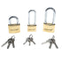 RoadPro RP20LK002 Solid Brass Padlock 3 Piece Set Image 1