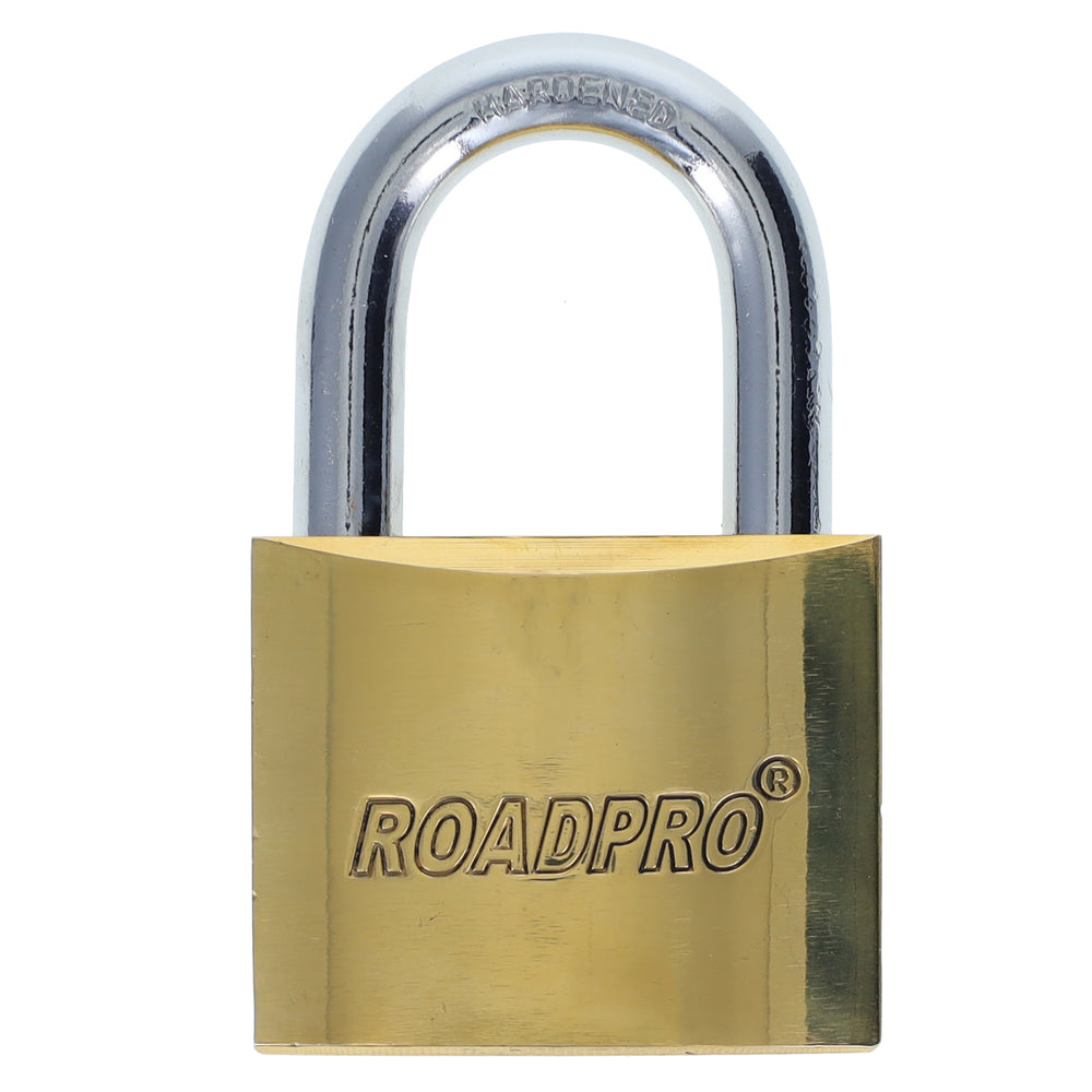 RoadPro RP20LK002 Solid Brass Padlock 3 Piece Set