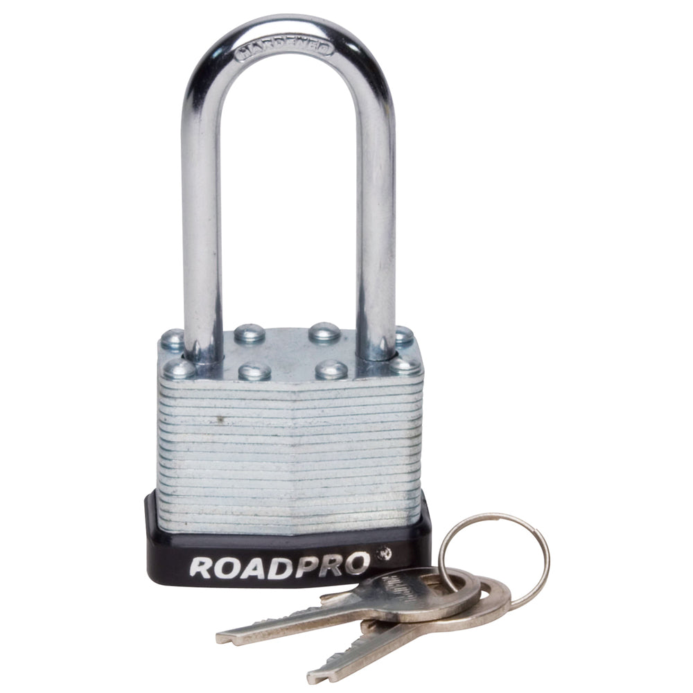 RoadPro RPLS-40L Padlock 1.50 .In Laminated Steel Shackl Image 1