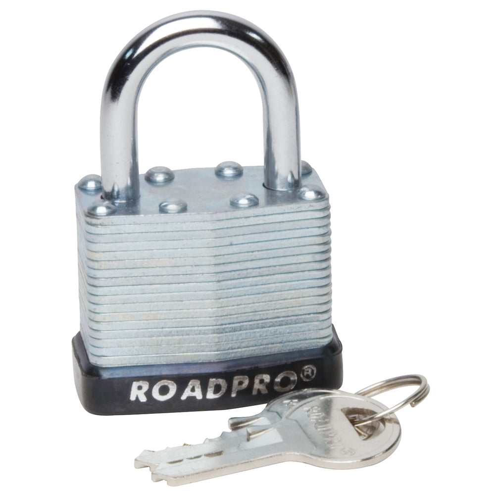 RoadPro RPLS-40 Padlock 1.5" Steel Laminated Image 1