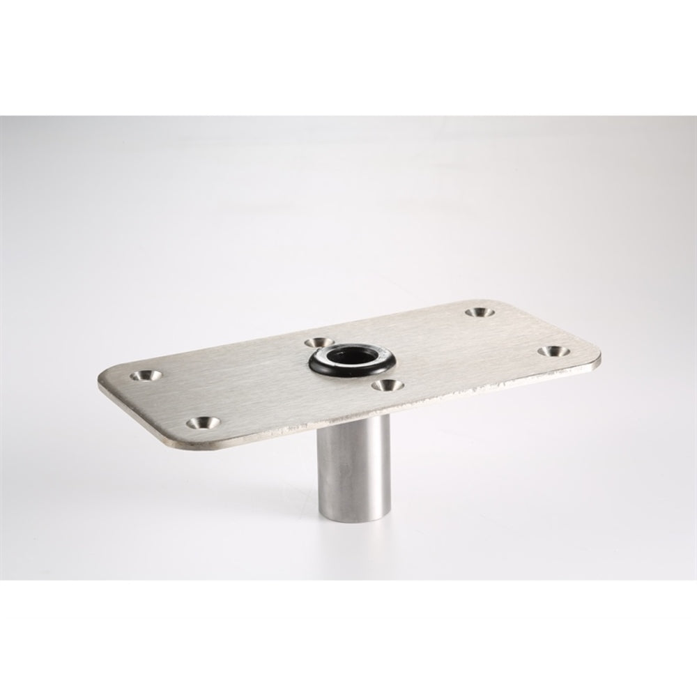 Swivl-Eze Attwood 64839 Lock'N-Pin Stainless Steel Base Plate 4x8 - Non-Threaded Image 1
