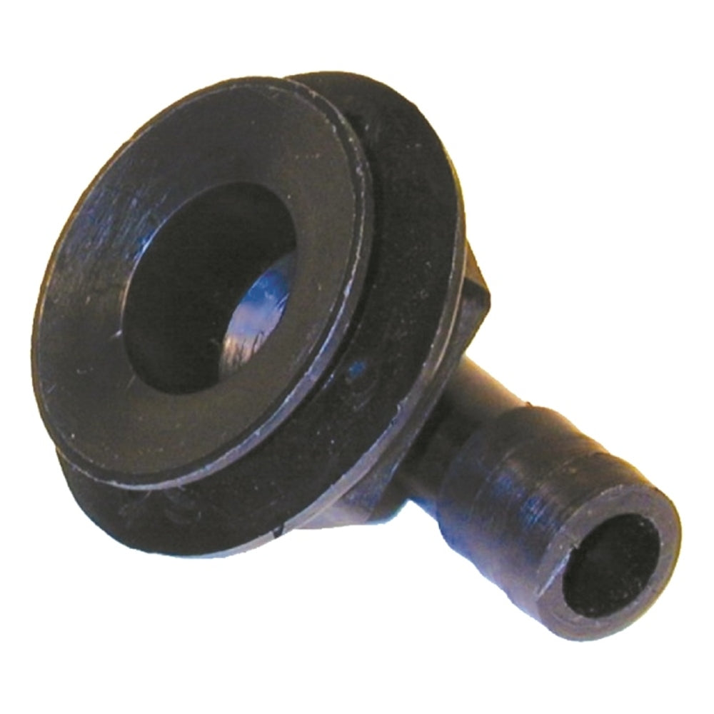 T-H Marine APD-190-DP 90° Drain, Black - All Purpose, Low Profile for Complete Water Drainage Image 1