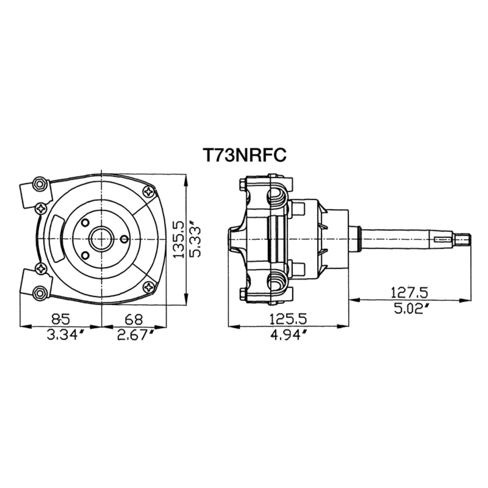 Uflex T73FC Helm Zero Trque Single