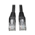 Tripp Lite N201-006-BK Cat6 Patch Cable Gigabit 6Ft Black Snagless RJ45 M/M Image 1