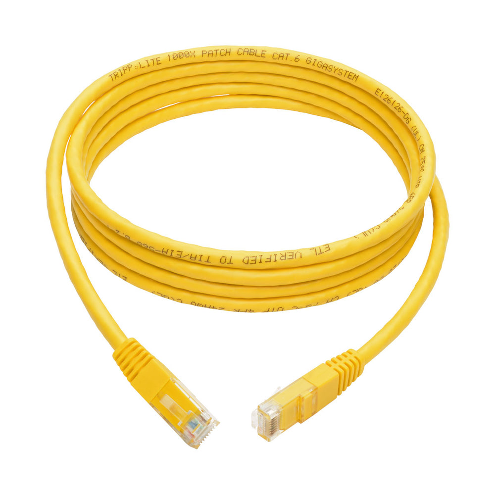 Tripp Lite N200-007-Yw Cat6 7Ft Yellow Gigabit Molded Ethernet Cable