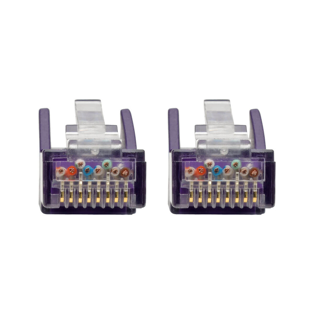 TRIPP LITE N201-002-PU CAT6 GIGABIT SNAGLESS MOLDED PATCH CABLE RJ45 M/M PURPLE