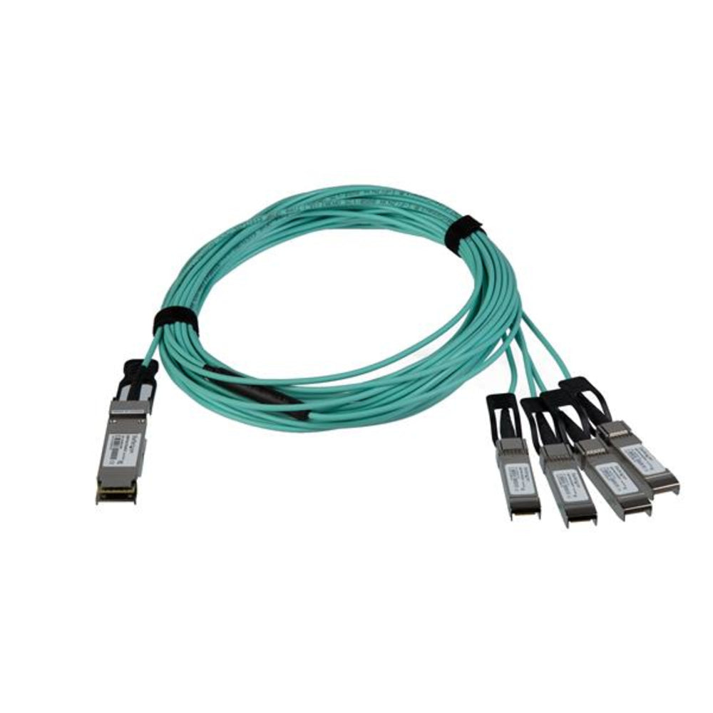 Startech QSFP4X10GAO5 Cisco Compatible 40G QSFP+ to 4x10G SFP+ Breakout Cable