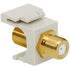 Icc Ic107B5Gwh Module- F-Type- Gold Plated- White Image 1