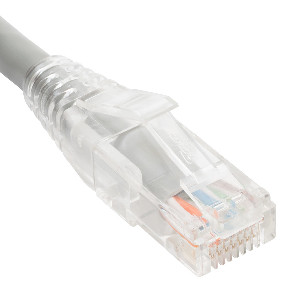 Icc Icpcst01Gy Patch Cord Cat6 Clear Boot 1' Gray Image 1