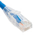 ICC ICPCSP07BL Patch Cord Cat5E Clear Boot 7Ft. Blue Low Profile Assembled Image 1