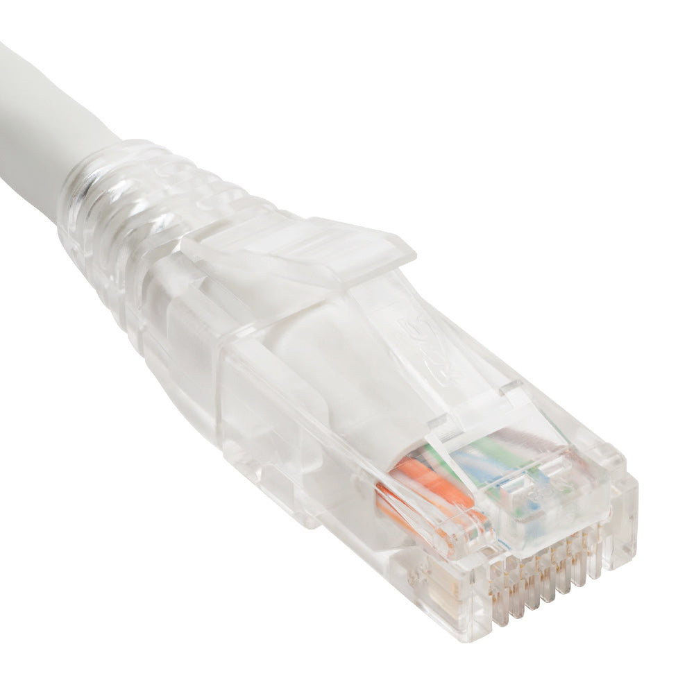 Icc Icpcsp10Wh Patch Cord Cat5E Clear Boot 10' White Image 1